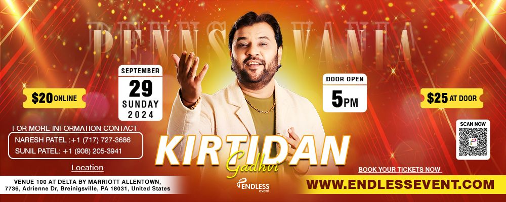 Kirtidan Gadhvi Navratri live At Pennsylvania 2024